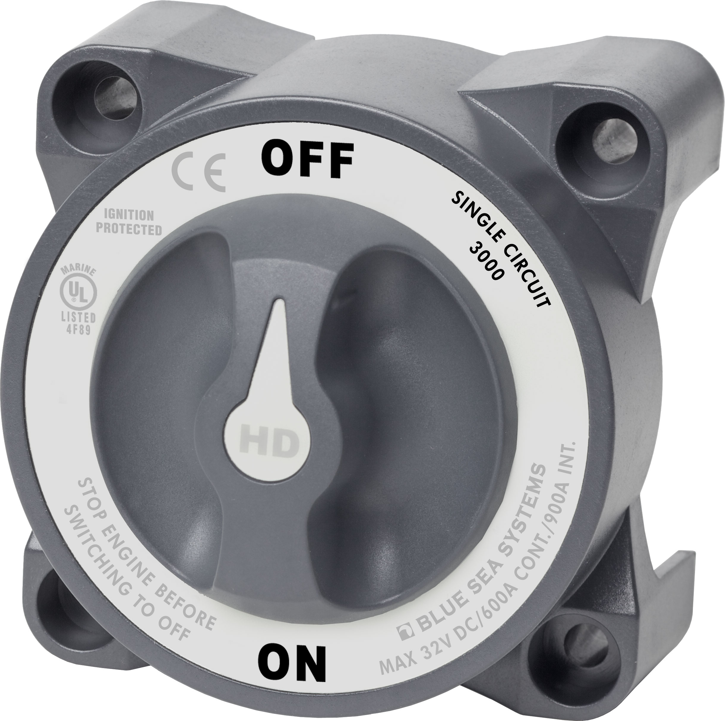 Blue Sea 3000-BSS HD-Series Battery Switch On/Off 600A