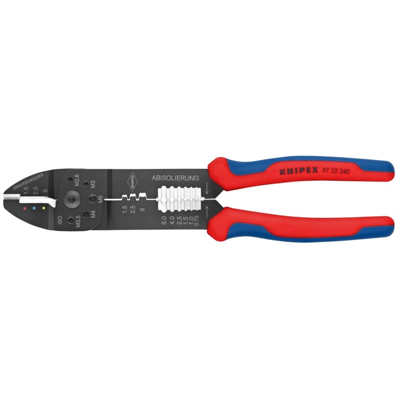 Knipex High Leverage Crimping Pliers/Wire Strippers (9-1/2")