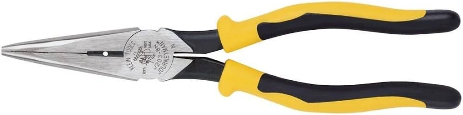 Klein J203-8N Long Nose Pliers with Stripping Holes for HVAC/R Systems