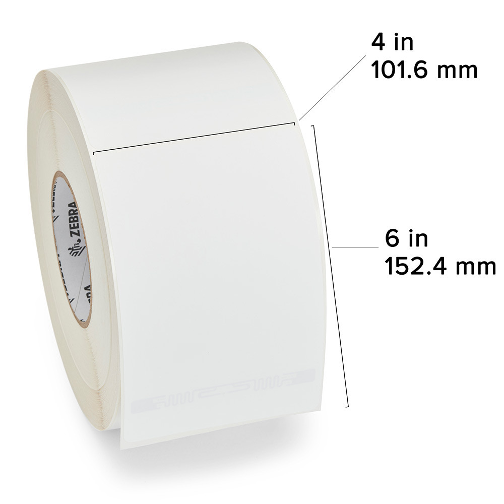 Zebra 4" x 6" Z-Perform 1500T RFID Label (Case)