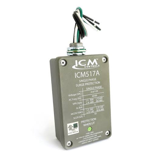 ICM ICM517A Surge Protector 120/240V for HVAC/R Systems Professional Grade