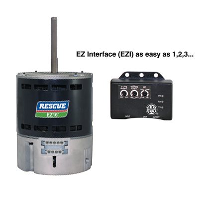 Nidec/Emerson Motor Direct Drive ECM 3/4-1/3H EZ-16