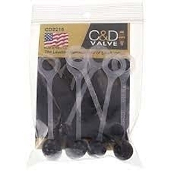 C&D Valve 2215/6 Valve Caps 6PK Refrigerant Line Accessory for HVAC/R Systems