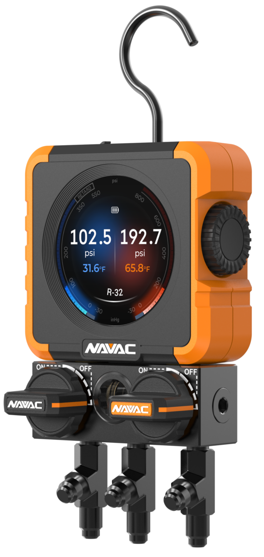 Navac N1DX Flex 1 Manifold Gauge Set Gauge Set W/Hd for HVAC/R Systems