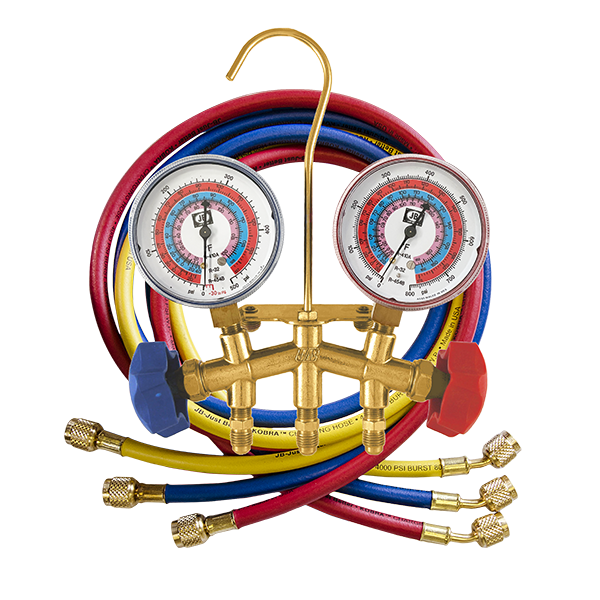 JB Industries M2-5-454-32 A2L Manifold Gauge Set Hose for HVAC/R Systems