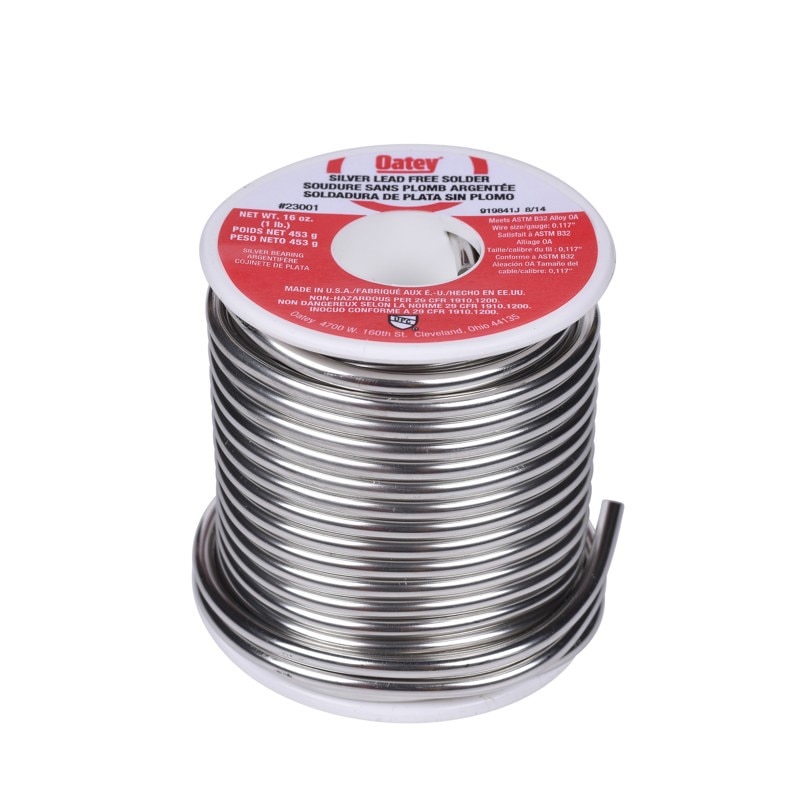 Oatey OAT23001 Solder Silver lead free plumbing wire solder 420F to 460F