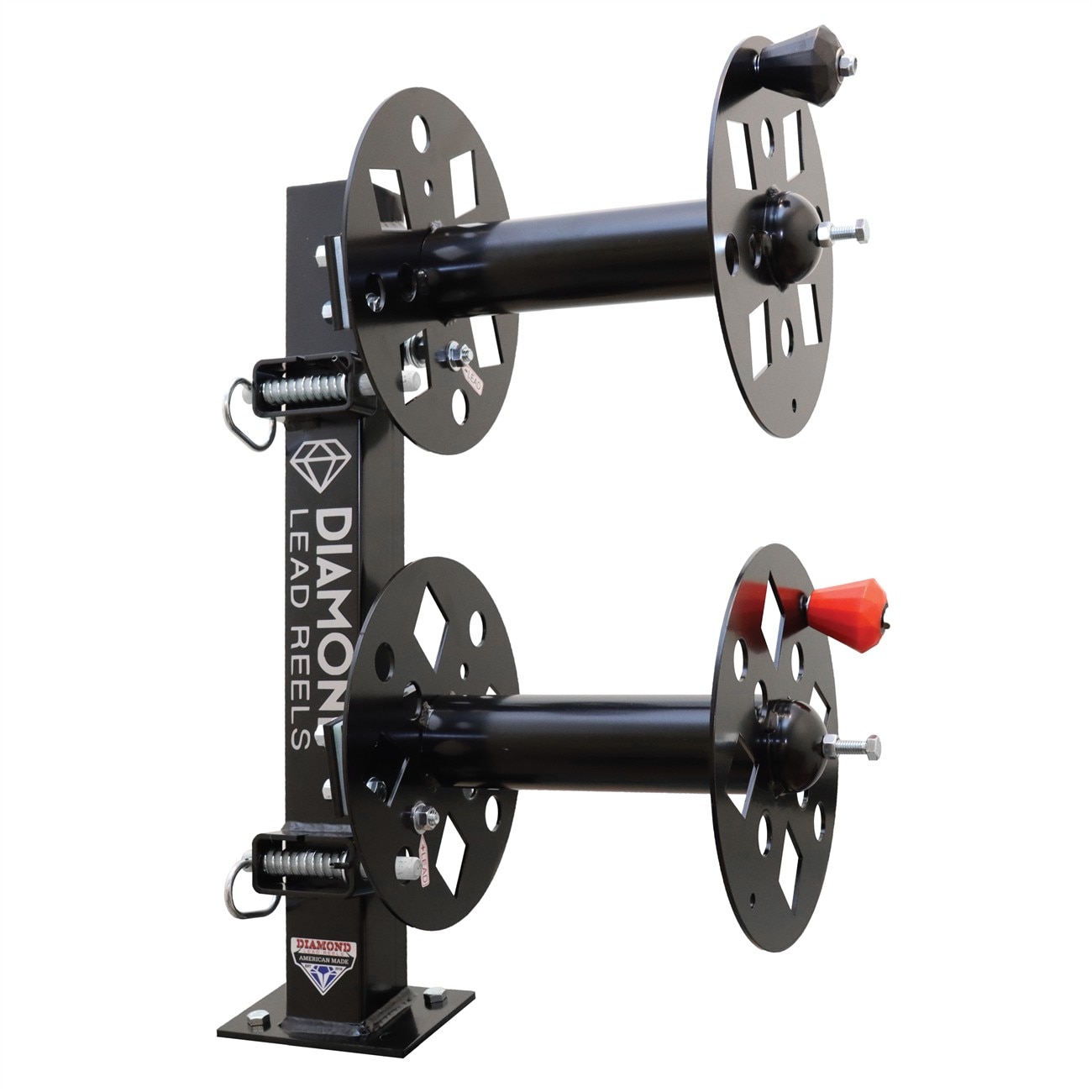 Diamond Lead Reels DLRFBD10BLK Welding Lead Reel Heavy-Duty Steel Black 10 Inch