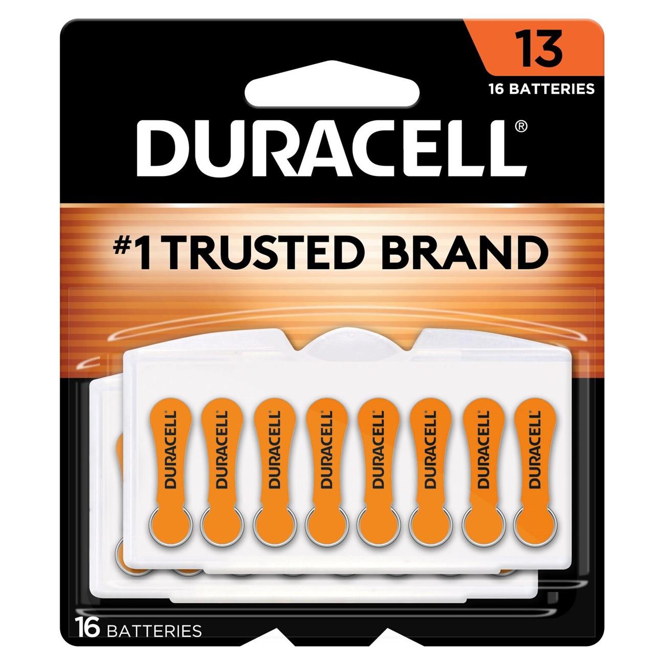 Duracell DURDA13B16ZM09 Hearing Aid Battery 1.45 V Zinc Air 13 300 mAh