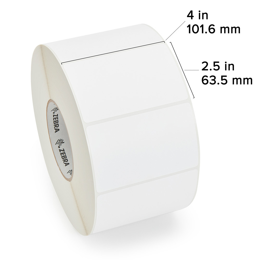 Zebra 4" x 2.5" Z-Select 4000T Label (Case)