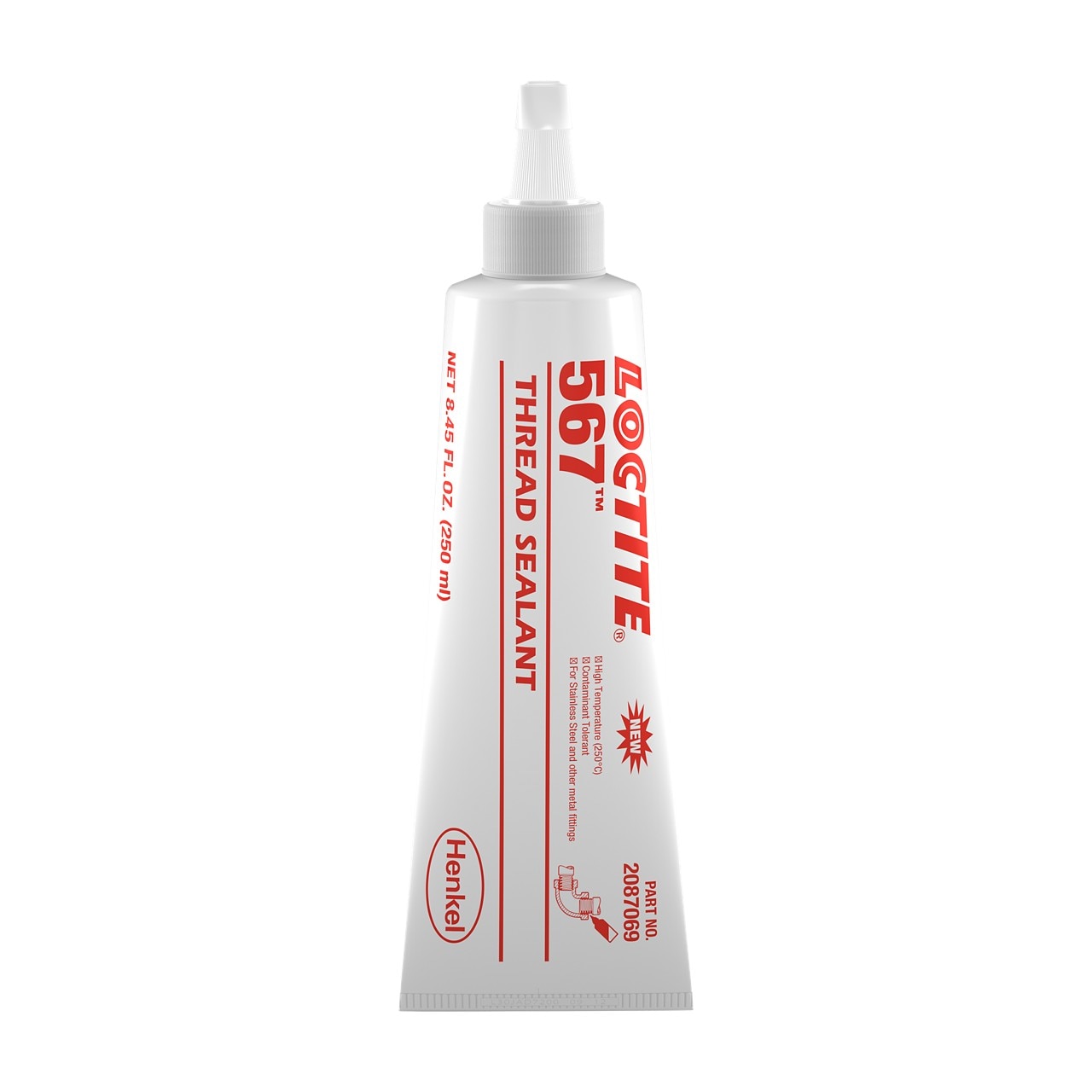 Loctite LOC2087069 Thread Sealant 567 Pst thread sealant 250 ml tube White