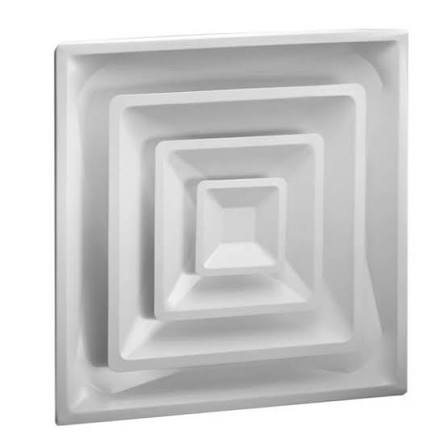 Hart & Cooley FPD3 R6 12 064337 White Steel Diffuser