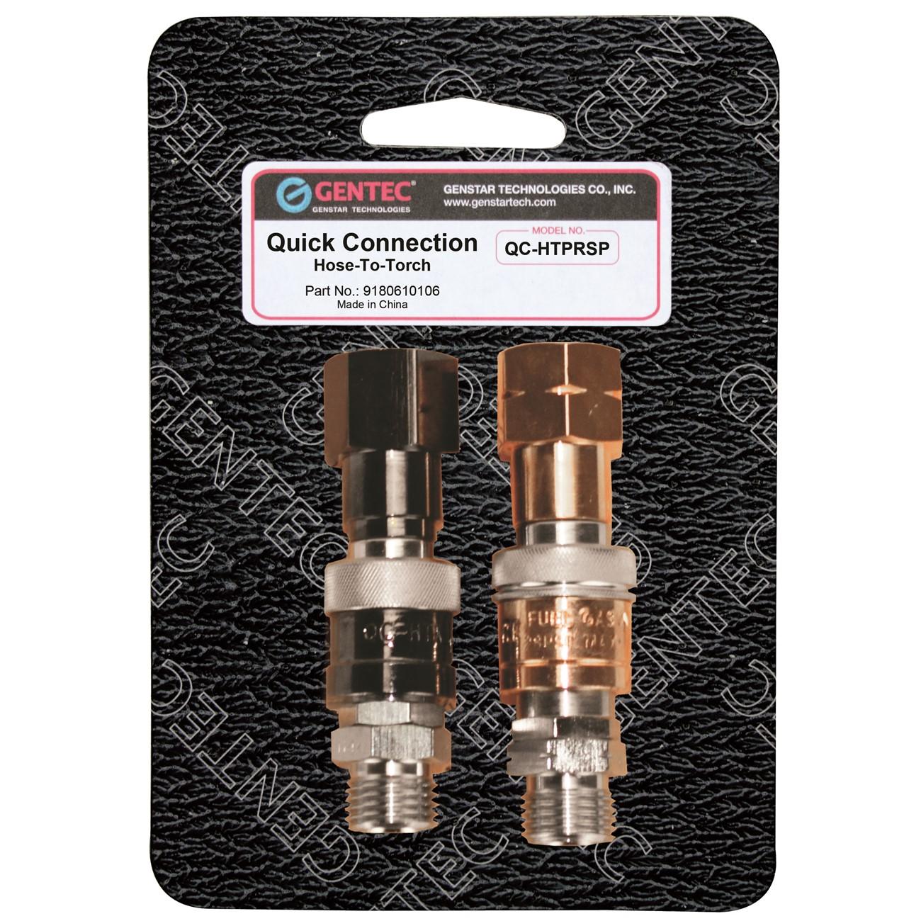 Gentec GTCQC-HTPRSP Quick Connector with Check Valve Hose-Torch
