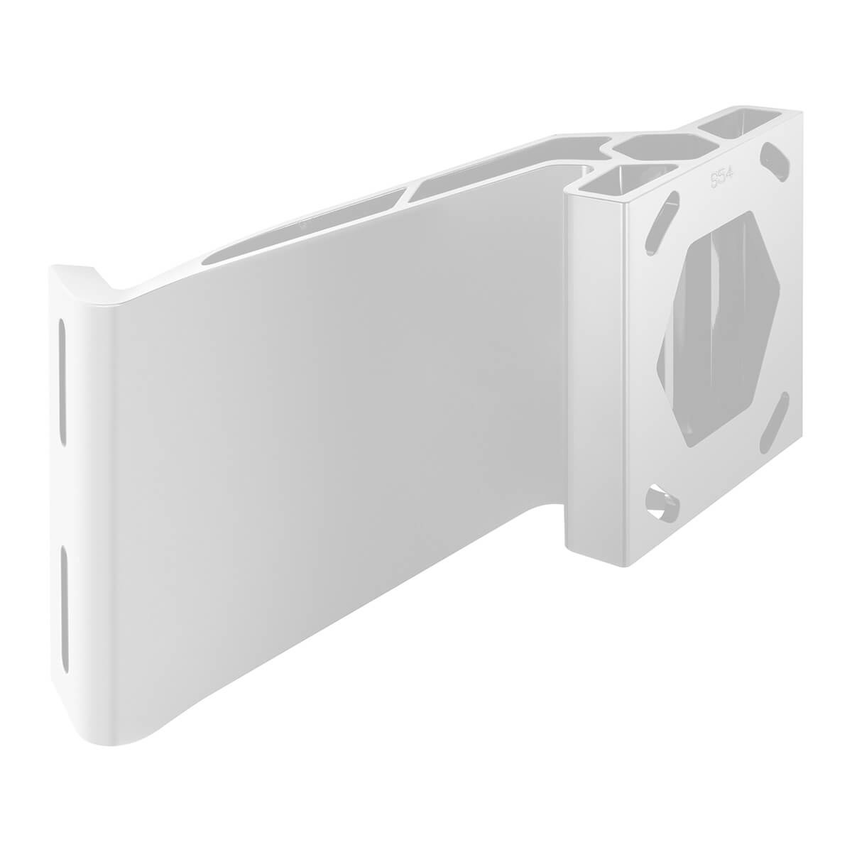 Minn Kota 1810382 S54 White Jack Plate Adapter for Raptor Starboard 5in Setback 4in Rise