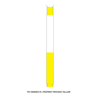 Zebra 1" x 11" Z-Band Direct Wristband (Yellow) (Case)