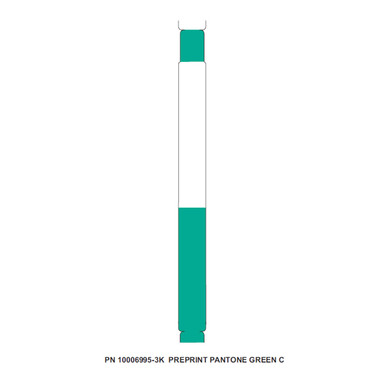 Zebra 1" x 11" Z-Band Direct Wristband (Green) (Case)