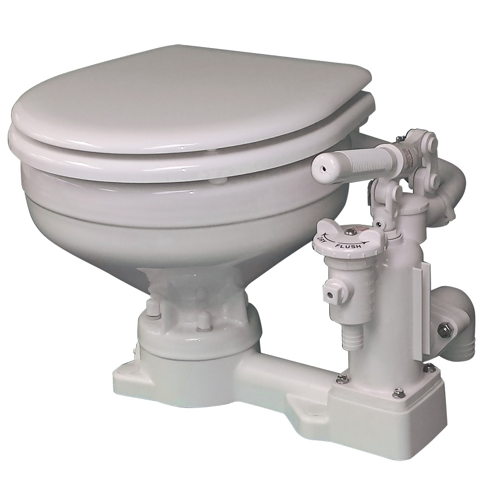 Raritan P101 PH SuperFlush Manual Toilet Marine Size Bowl