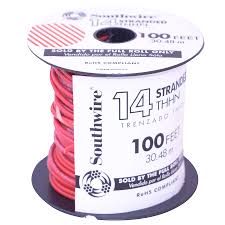 Southwire Building Wire 14GA Red 100 22957584