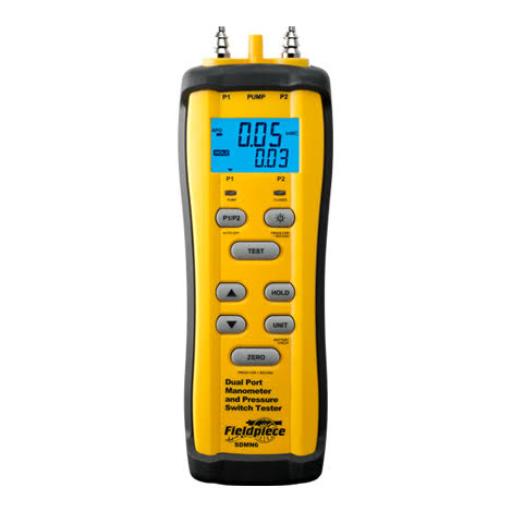 Fieldpiece SDMN6 Dual-Port Manometer with Pressure Switch Tester