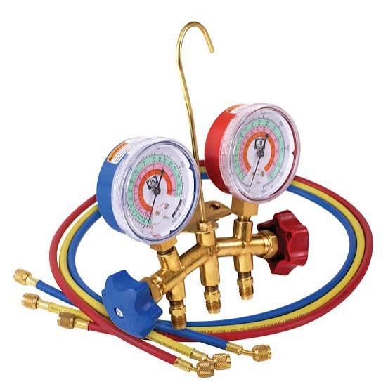 JB Industries M2-5-410A Manifold Gauge Set Gauge Set Set with Hoses 2V