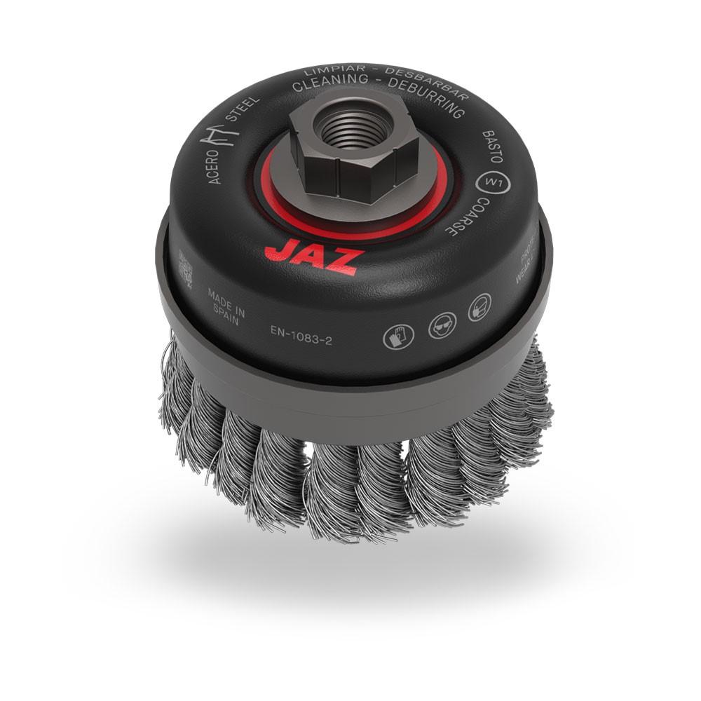 JAZ JAZ53052P Twist Knot Wire Cup Brush 3-1/2" Twist knot wire cup brush