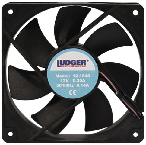Ludger Mini 12V 4” Square Rotary Cooling Fan