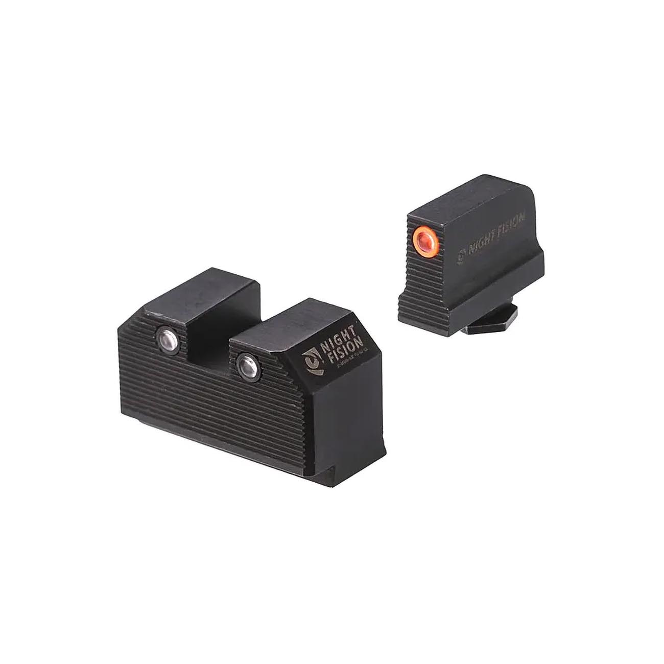 Night Fision Perfect Dot™ Night Sight Set – Optic Co-Witness Height Orange Front/Blank Square Rear