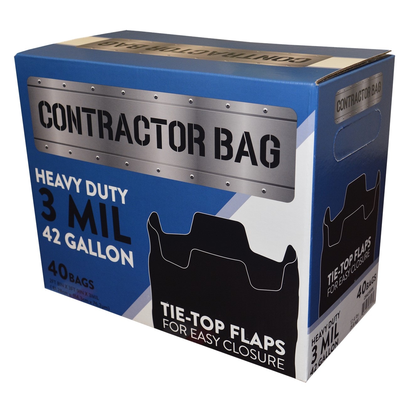 All-Pro ALPCB4230XK Contractor Clean-Up Bags 42 Gallon Black 3.0 mil LLDPE