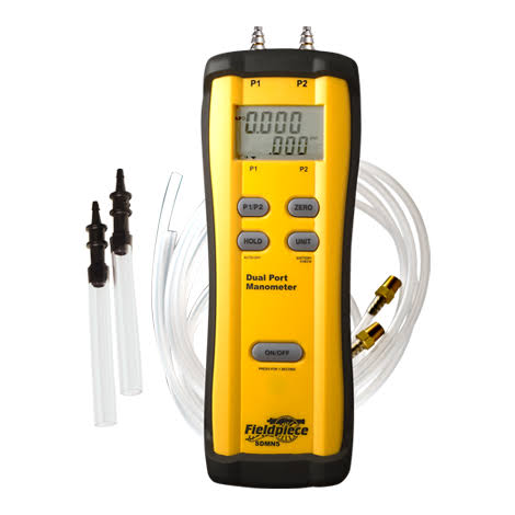 Fieldpiece SDMN5 Dual Input Manometer for HVAC/R Systems Professional Grade