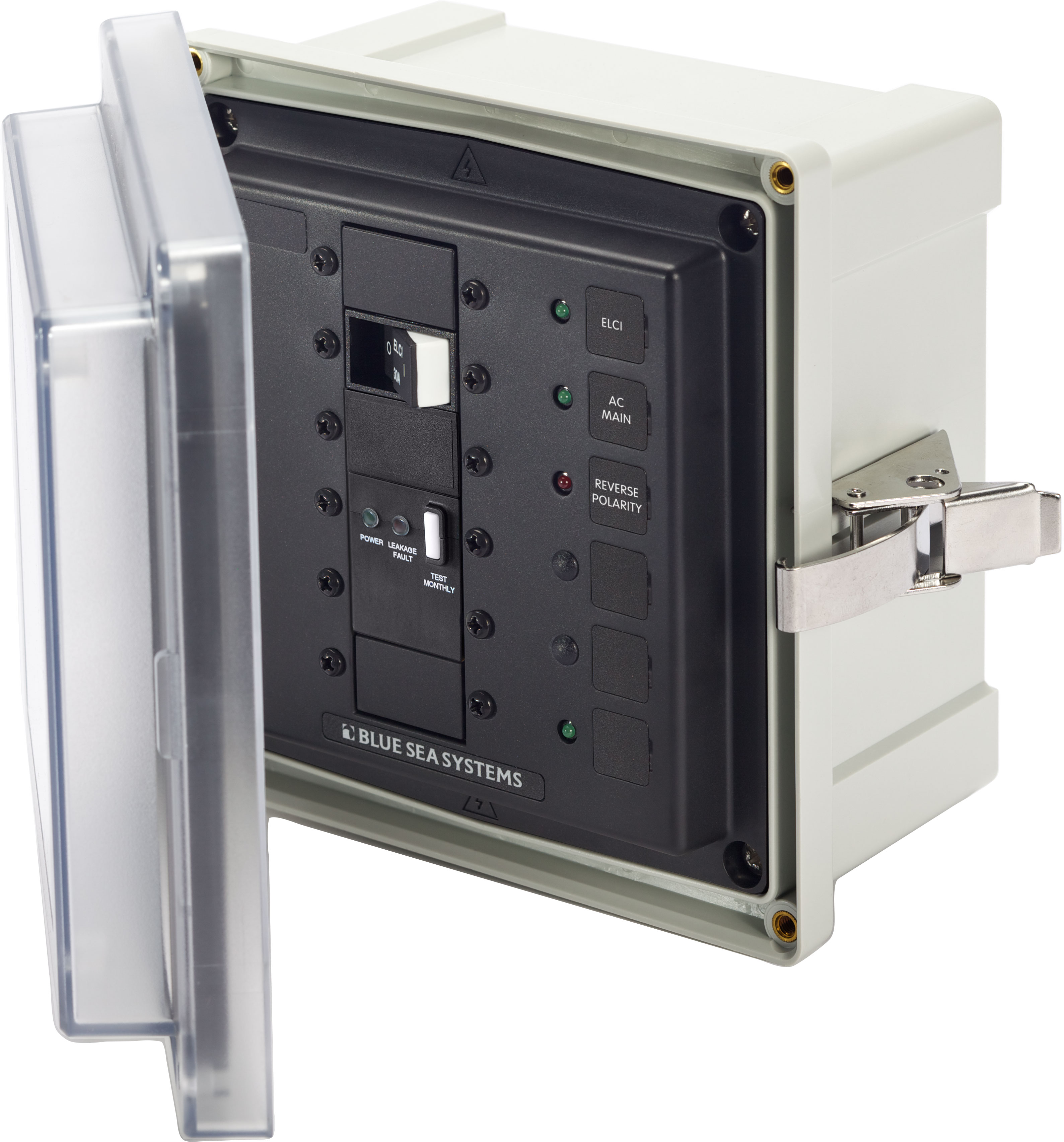Blue Sea 3119-BSS Panel Enclosure 120/240v AC 50A ELCI Main Surface Mount System