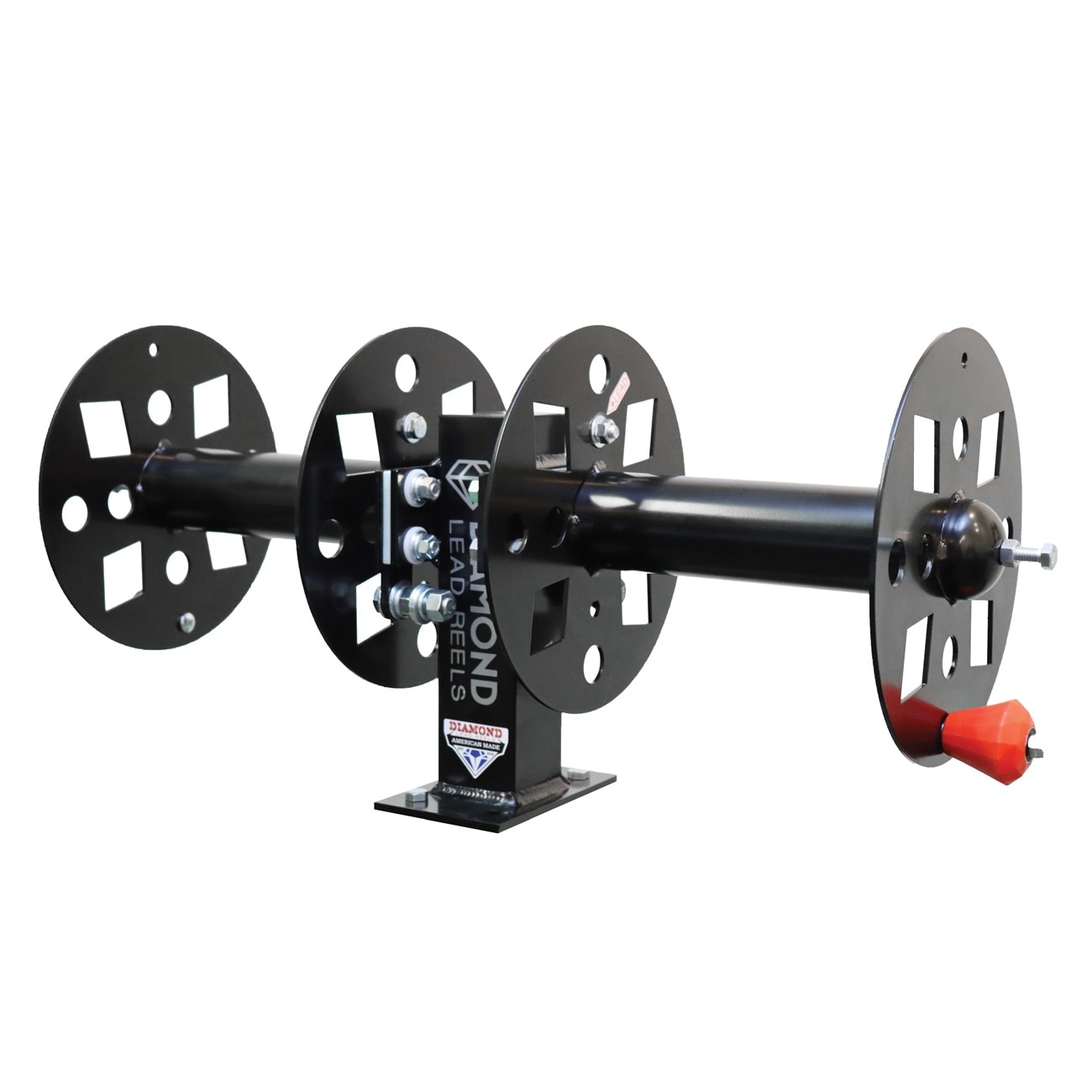 Diamond Lead Reels DLRFBSS10BLK Welding Lead Reel Heavy-Duty Side-By-Side