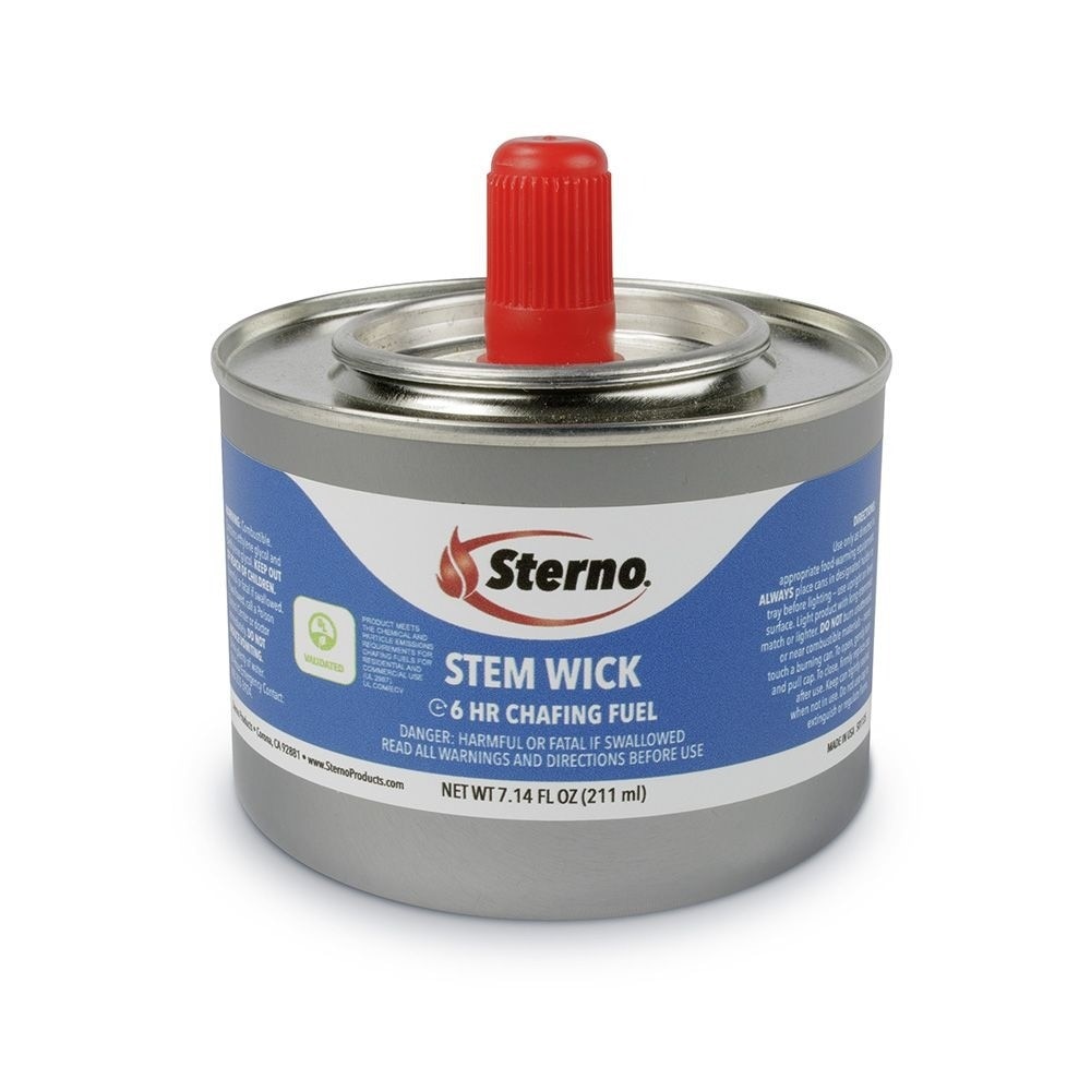 Sterno STR10102 Chafing Fuel Stem Wick Food Service; 24 Each Carton Can Methanol