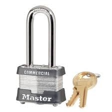 Master Lock MLS3KALH Padlock Laminated steel body 1-9/16" 9/32" Silver 2"