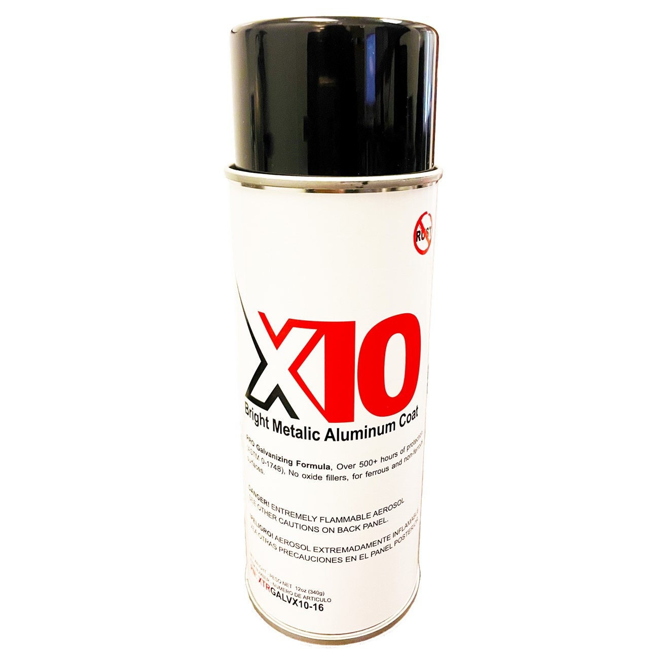XTRweld XTRGALVX10-16 X10 Bright Zinc Compound Cold Spray 16 oz.