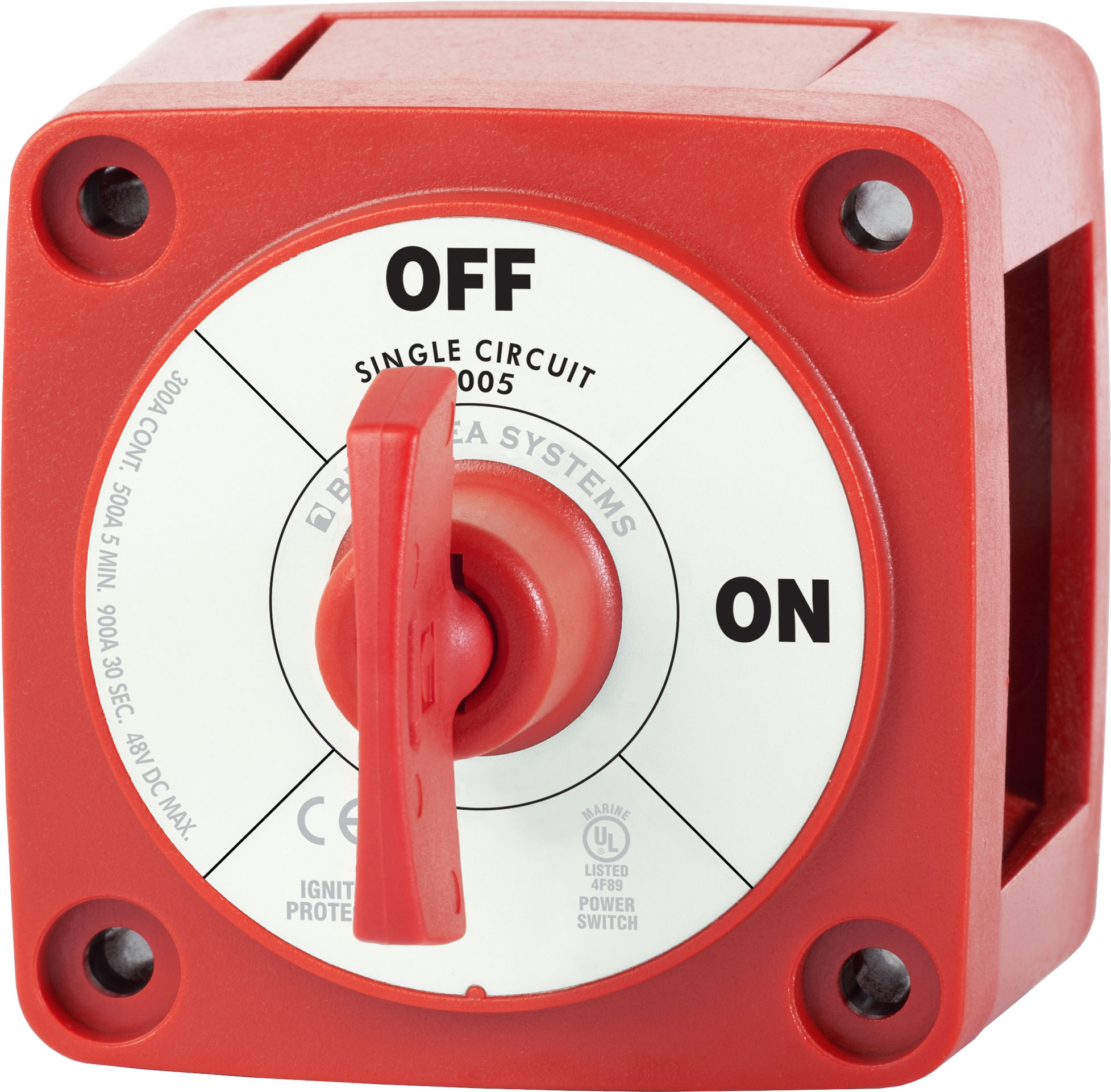 Blue Sea 6005-BSS M-Series Battery Switch On/Off with Key