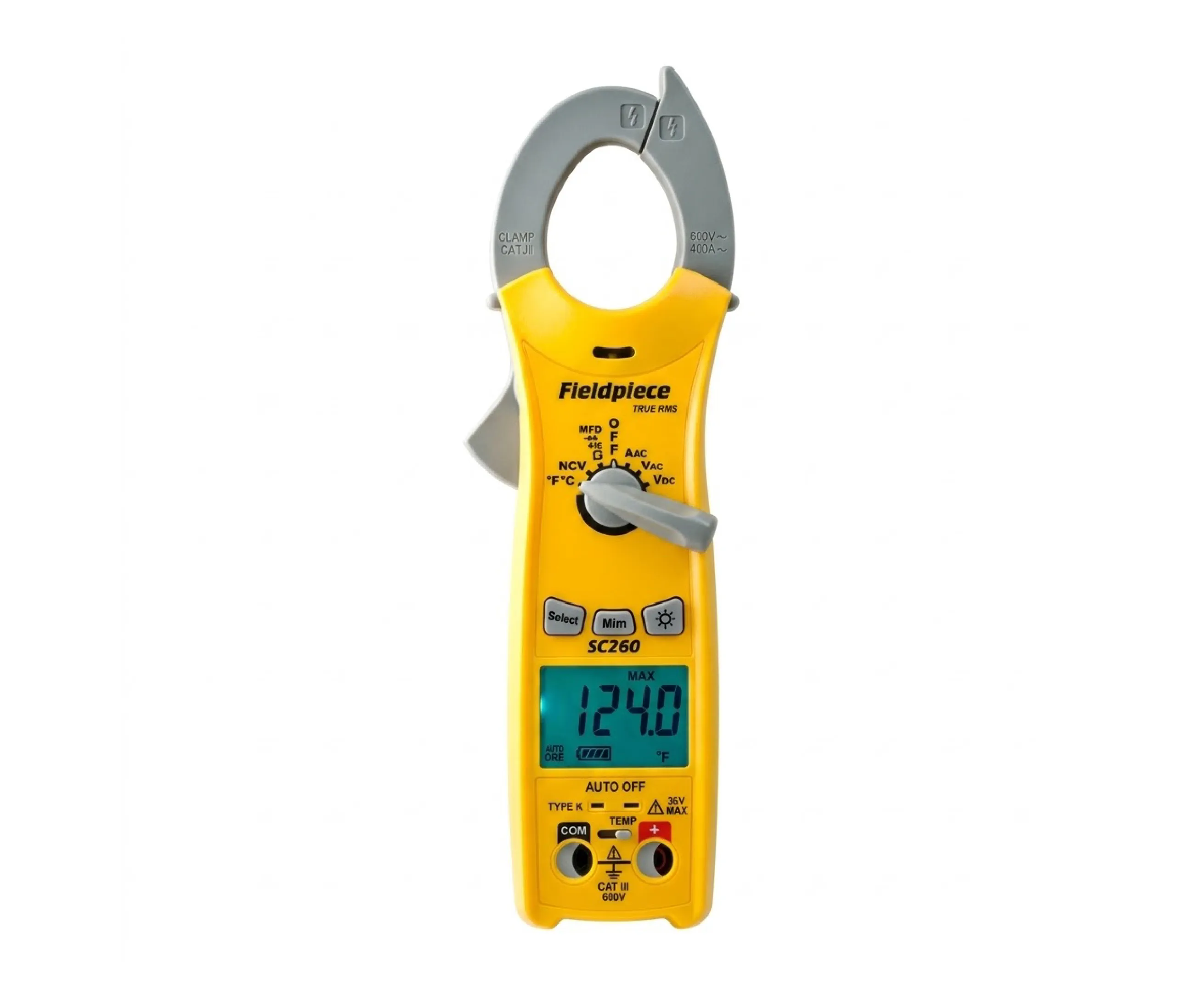 Fieldpiece SC260 Clamp Meter with Temperature for HVAC/R Systems
