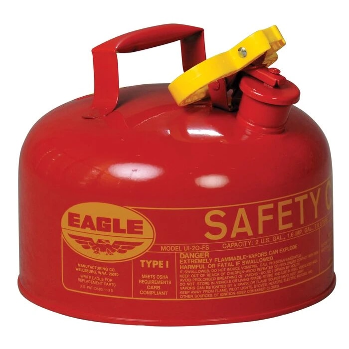 Eagle EAGUI20S Type 1 Safety Can Meets OSHA & NFPA Code 30 requirements Red