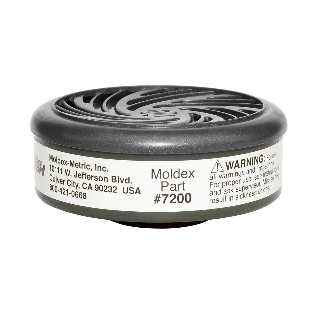 Moldex MOX7200 Cartridges Reusable Black Acid Gas