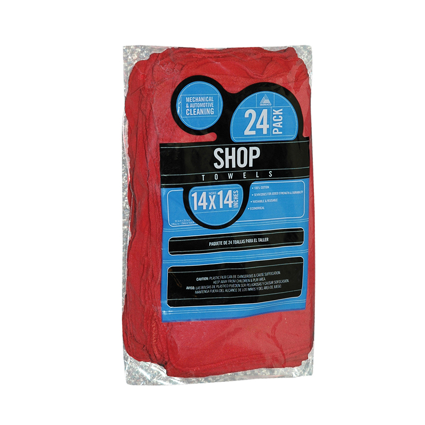 ACE ACE32025 RST-25 Red Shop Towels Cleaner for HVAC/R Systems