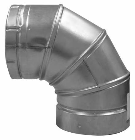 ECCO B-Vent Pipe 490EL 4X90 Double Wall 200414