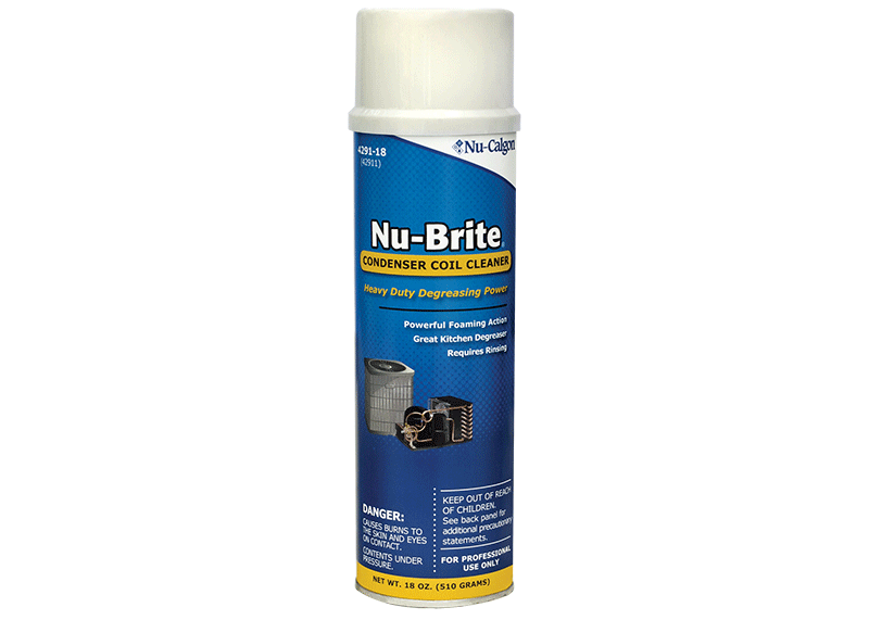 NU-CALGON 4291-18 Nu Brite Aerosol, Ground Only Coil Cleaner for HVAC/R Systems