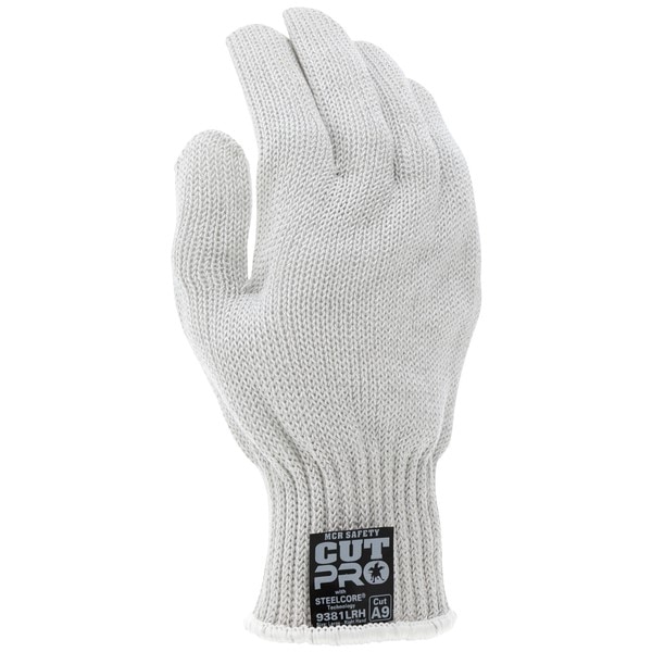 MCR Safety MCR9381MLH Cut Resistant Gloves 7 ga Steelcore White Medium Blue