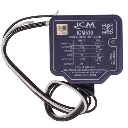 ICM ICM530-3PH Surge Protector for HVAC/R Systems Professional Grade