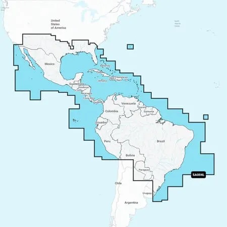 Garmin 010-C1285-20 NSSA004L Navionics+ Mexico to Brazil MicroSD