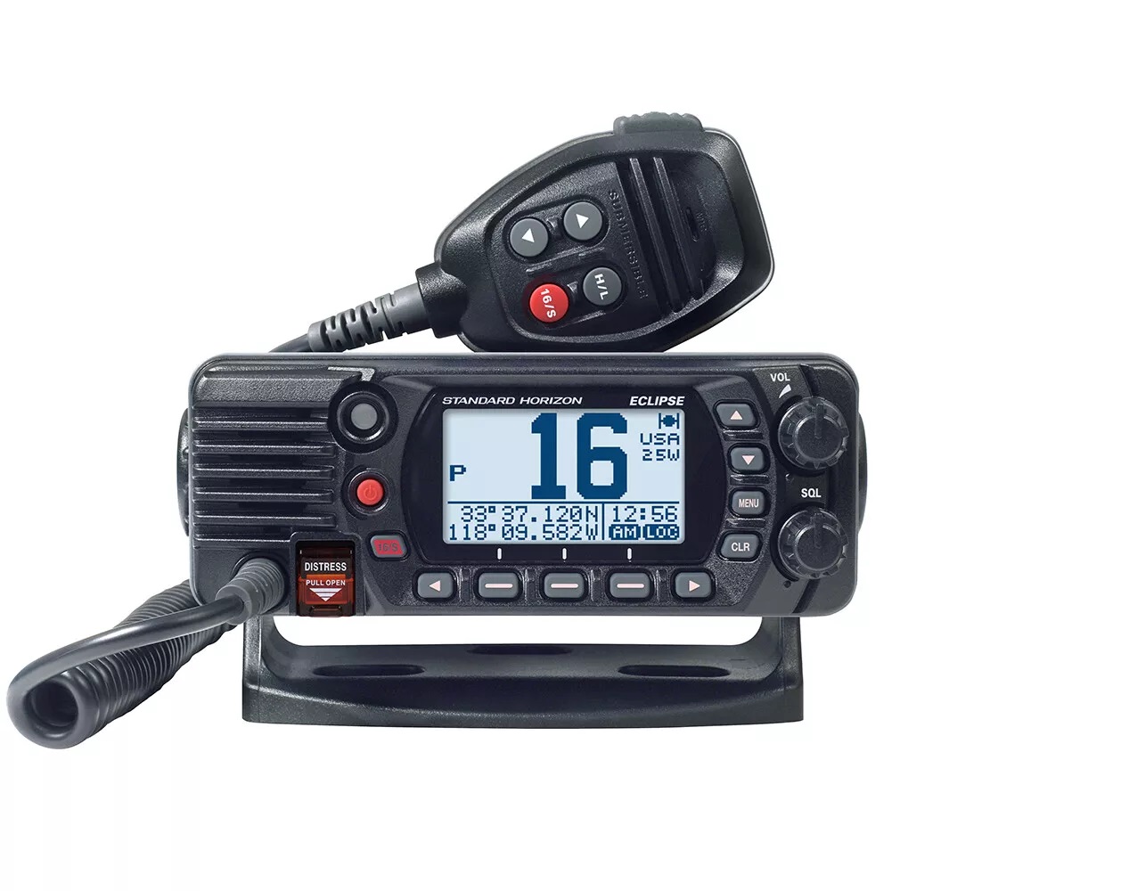 Standard Horizon GX1410GB Eclipse GPS Black VHF Class D 25 Watt