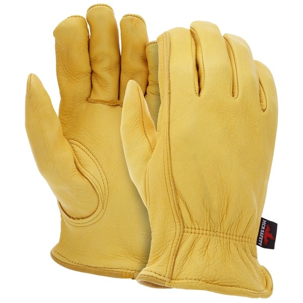 MCR Safety MCR3501XL Drivers Gloves 1.0 to 1.5 mm Leather Gold Select X-Large