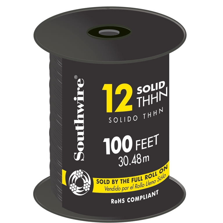 Southwire Building Wire 12GA Black 100 22964184