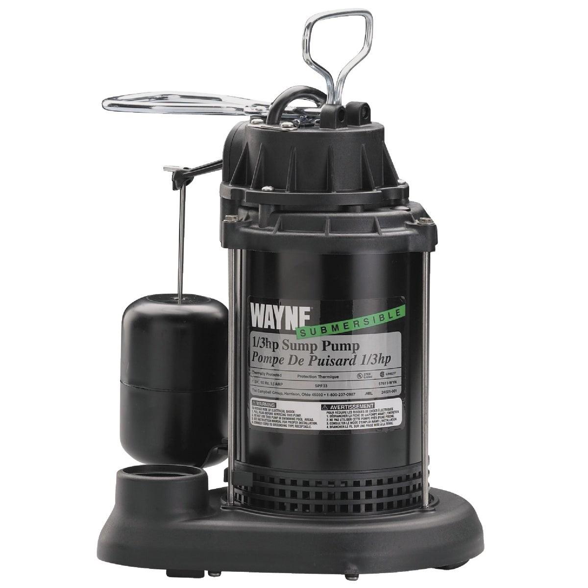 Wayne Water Systems WWSSPF33-57610 Wayne SPF Series 1/3 Hp 115V Submersible Sump