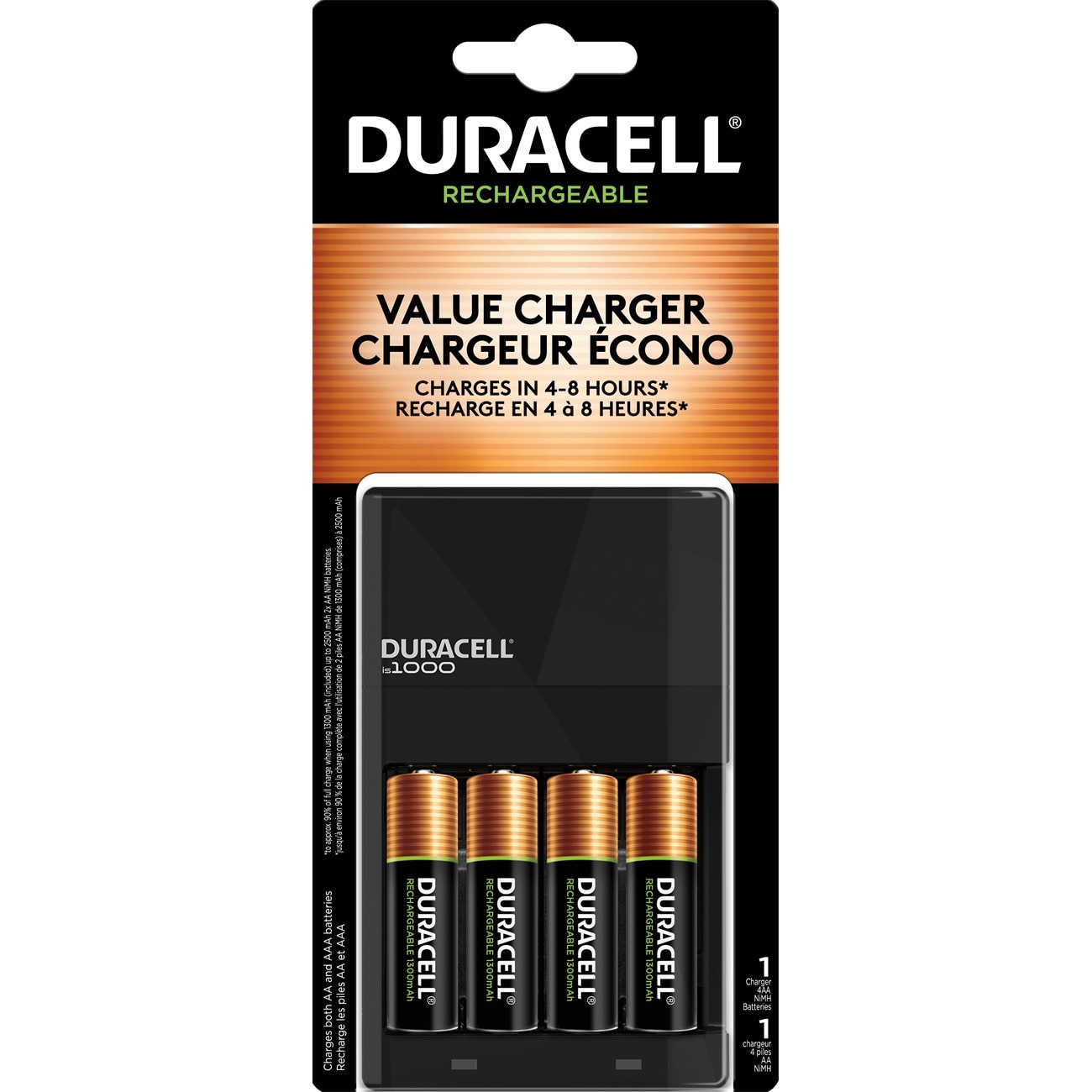 Duracell DURCEF14 i1000 Charger 6-8 hrs