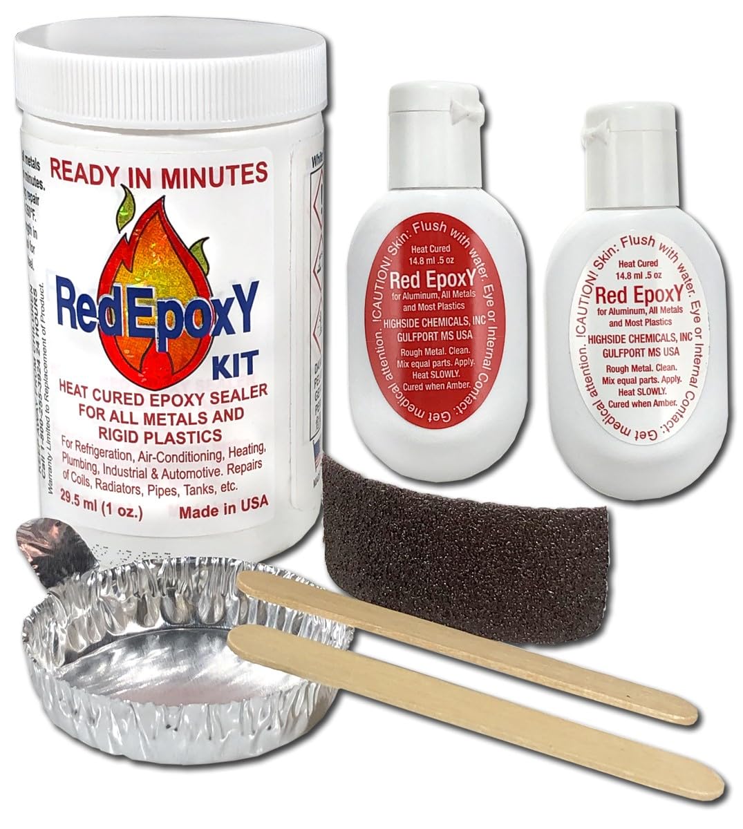 Supco Sealant Red Epoxy Metal 12001 HS12001