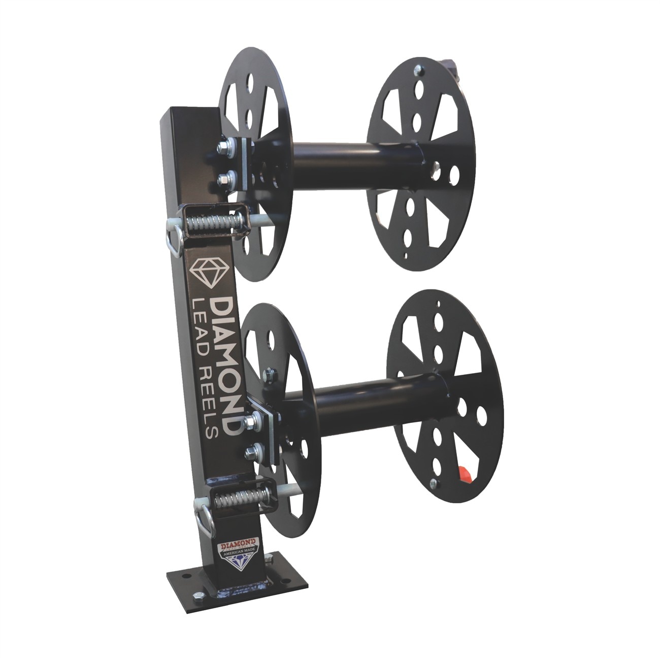 Diamond Lead Reels DLRFBD12BLK Welding Lead Reel Heavy-Duty Steel Black 12 Inch